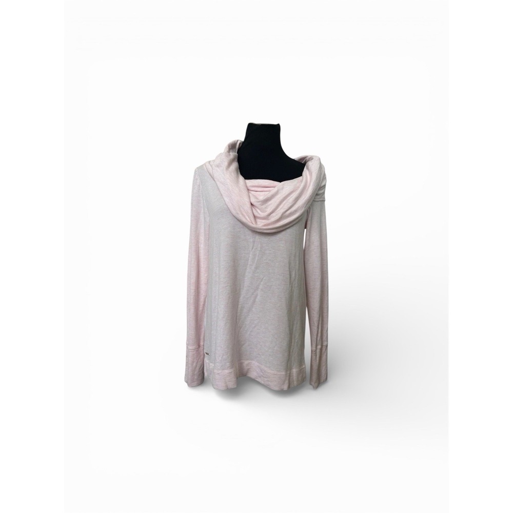 Lilly Pulitzer Heather Pink Off The Shoulder Cowl Neck Soft Stretch Sweater XL